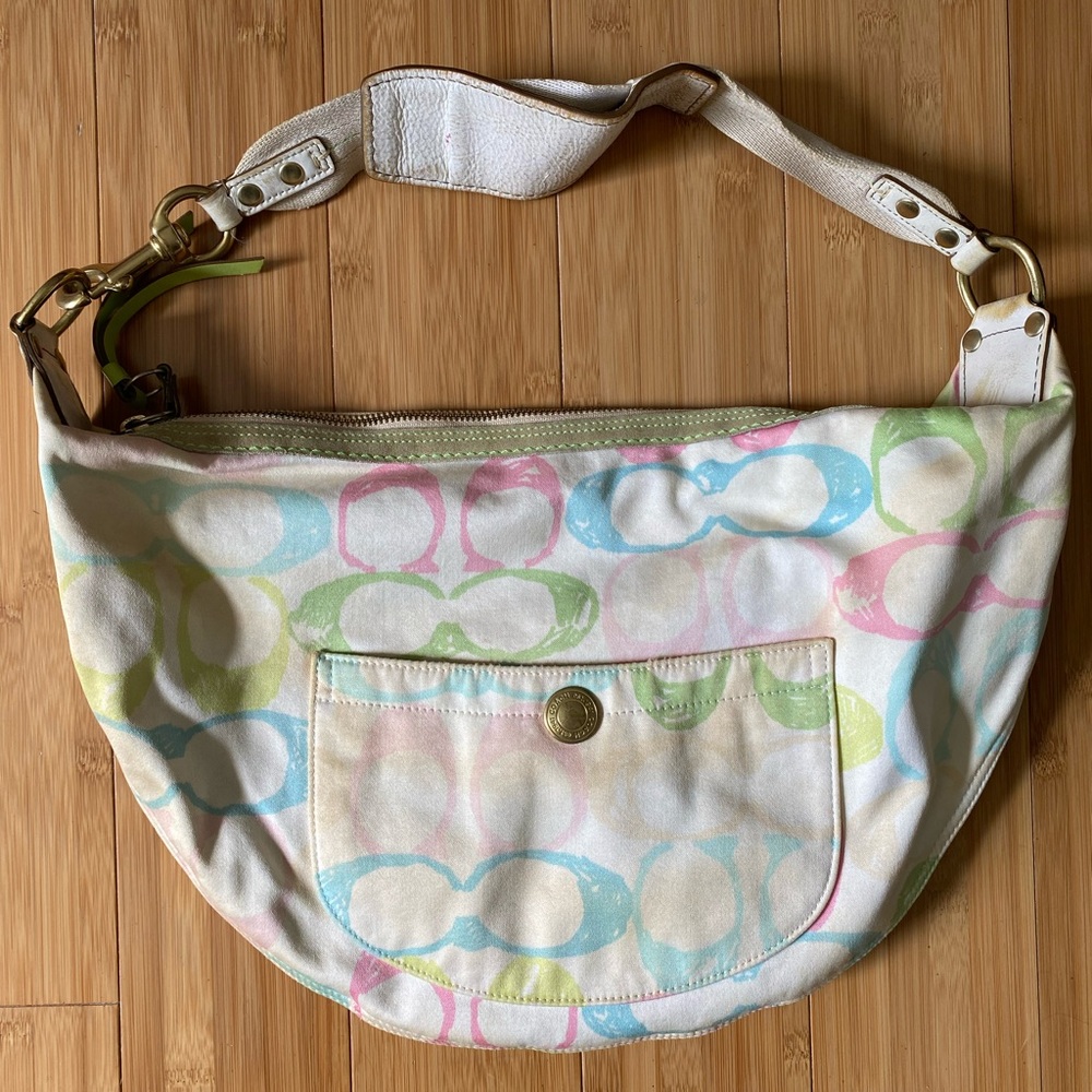 Coach Hampton Pastel Y2K Hobo Bag